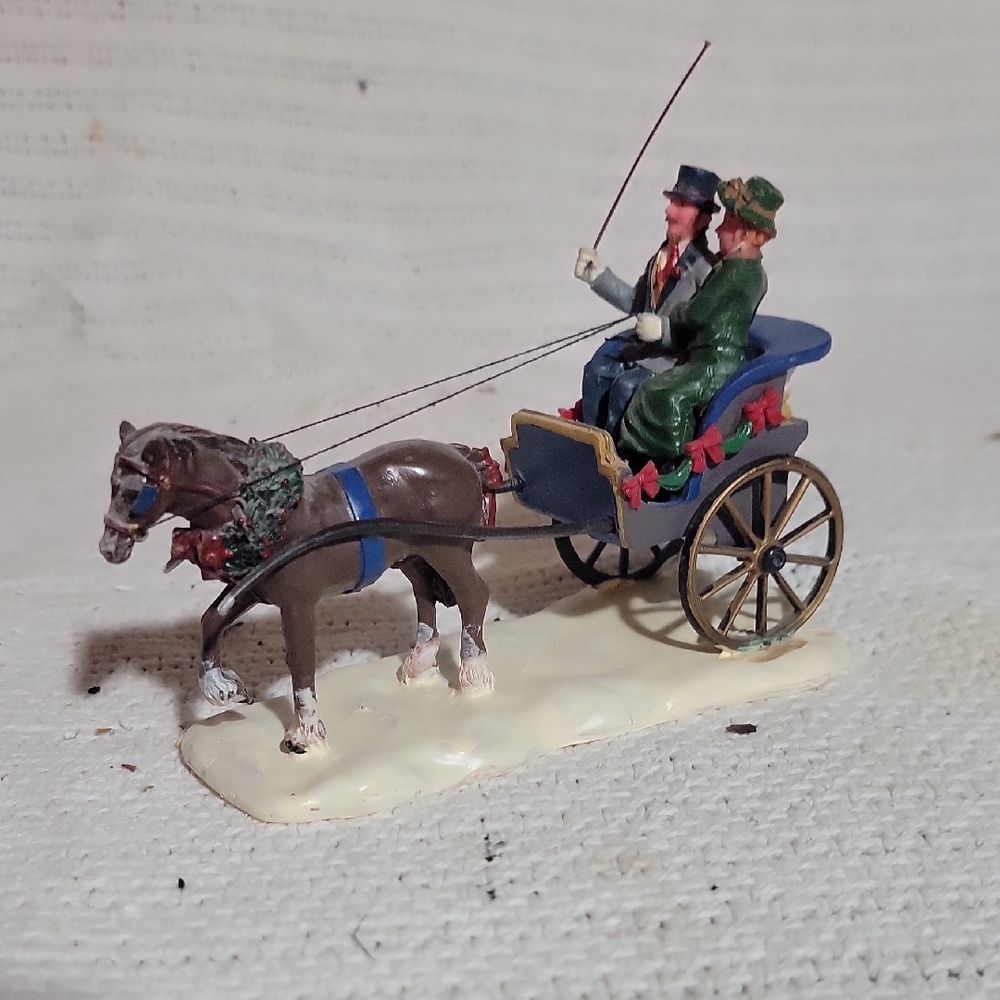 Lemax Buggy Ride Courting